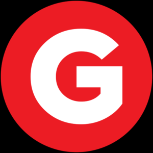 GLS Logo BolG 3840×3840 RoodWit op Zwart